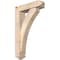 Ekena Millwork Thorton Arts and Crafts Smooth Bracket w/ Offset Brace, Douglas Fir, 5 1/2"W x 20"D x 32"H BKT0604X20X32THR03SDF - alternate 1